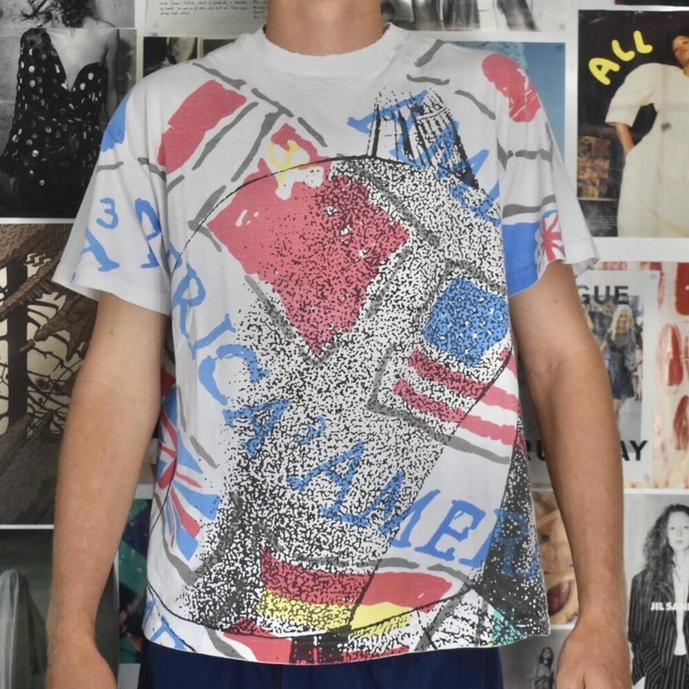 Vintage all-over print tee.